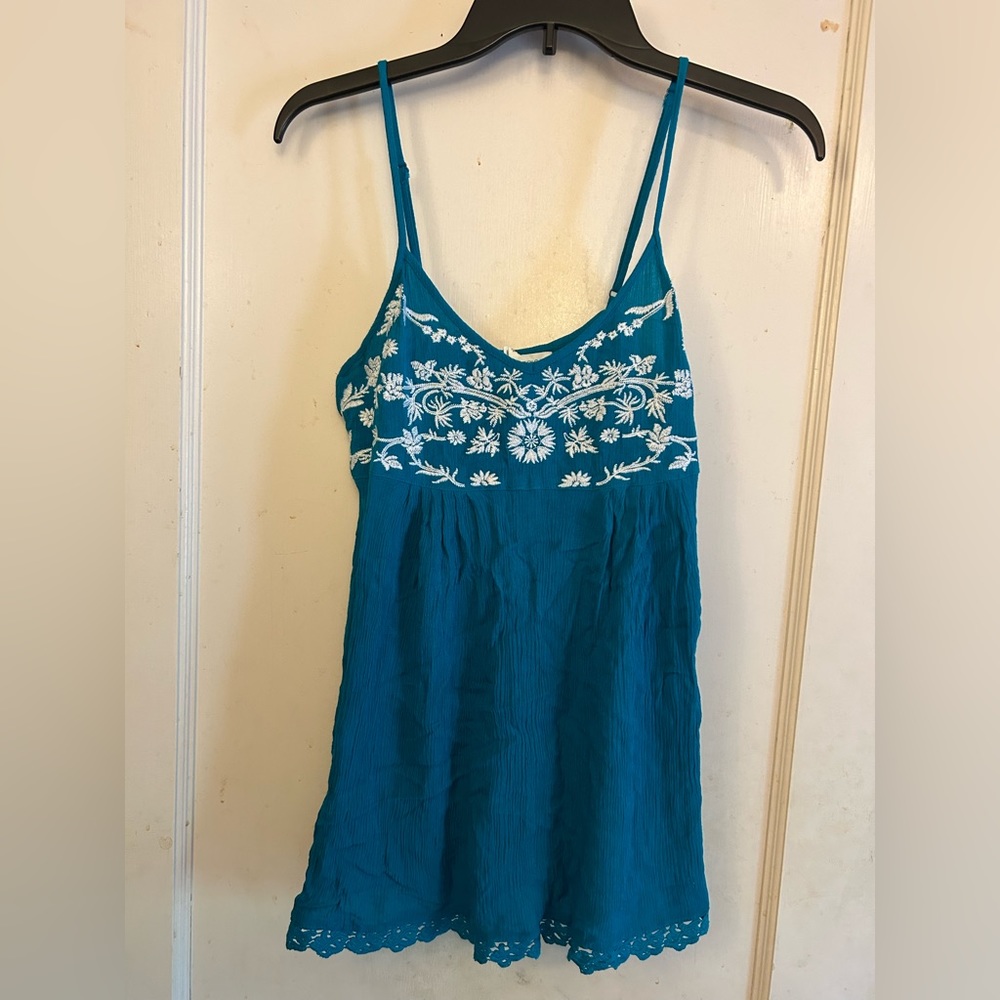 Teal Spaghetti Strap Blouse from Forever 21 - Size Small